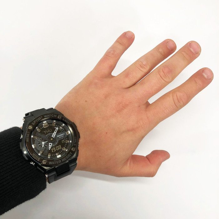 Годинник наручний чоловічий SKMEI 2101BK, армійський годинник протиударний, оригінальний чоловічий годинник спортивний