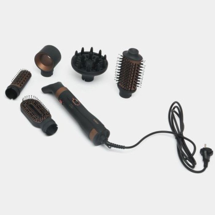 Фен стайлер для укладання та завивки волосся VGR V-491 6 в 1, Professional, 1000 Вт, Фен з насадками