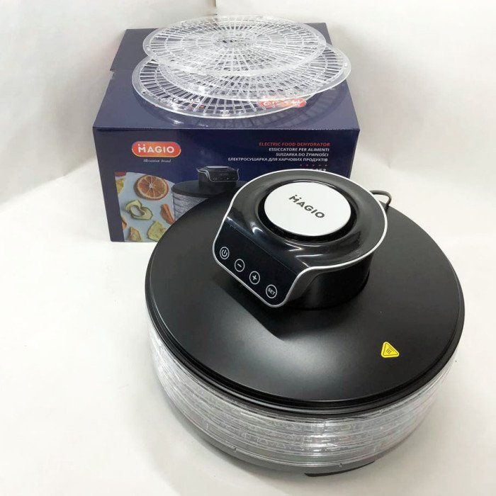Сушарка для фруктів та овочів Magio MG-353, побутовий дегідратор для сушіння продуктів, електросушарки