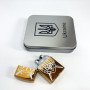 Дугова електроімпульсна запальничка USB Україна (металева коробка) HL-446. Колір: золотий