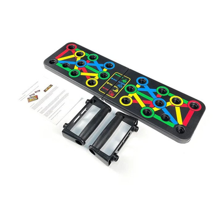 Подарунковий набір: еспандер гума для зарядок (exercise pipe) + тренажер для віджимань Foldable Push Up