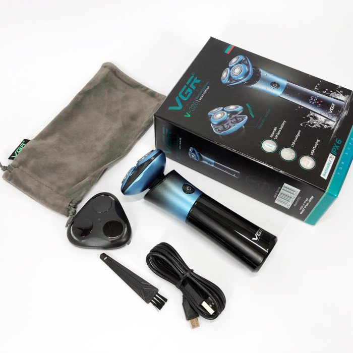 Електробритва VGR V-326 Водонепроникна, машинка чоловіча для гоління, триммер для вусів