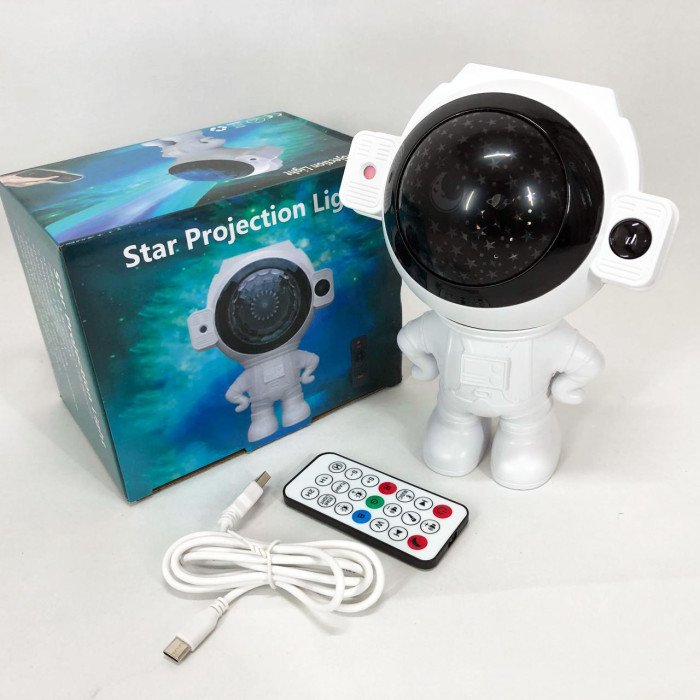 Зірковий 3D проектор Astronaut, Лазерний проектор зіркового неба галактики, Проектор світильник астронавт
