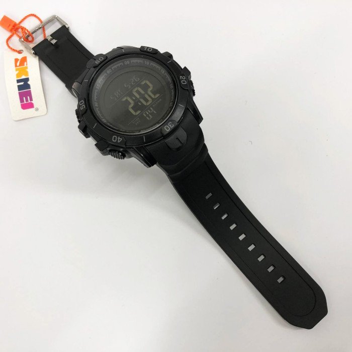 Годинник наручний чоловічий SKMEI 1475BK BLACK, військовий тактичний годинник. Колір: чорний