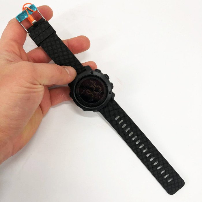 Годинник наручний чоловічий SKMEI 1426BKBK BLACK-BLACK, годинник тактичний протиударний. Колір: чорний