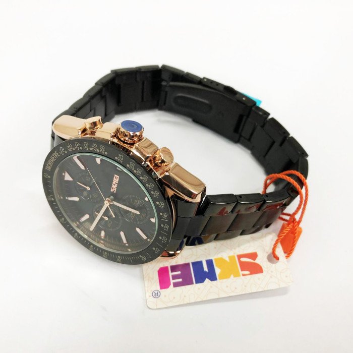 Годинник наручний чоловічий SKMEI 9253RGBK, чоловічий круглий наручний годинник, чоловічий годинник стильний годинник на руку