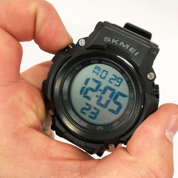 Годинник наручний чоловічий SKMEI 1886BKWT, годинник для чоловіка. Колір: чорний з білим циферблатом