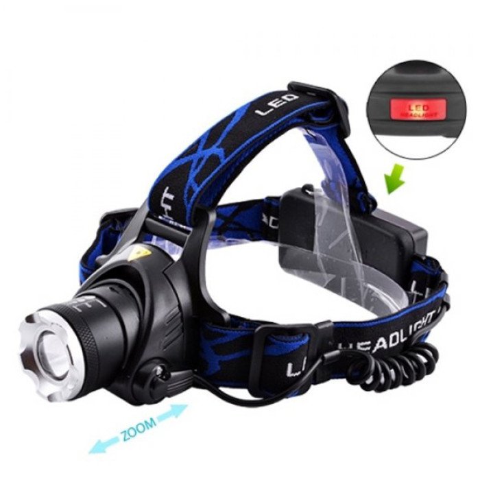 Ліхтар налобний Police BL-6699 (204C), Налобний ліхтарик bailong, Налобний ліхтарик з usb зарядкою