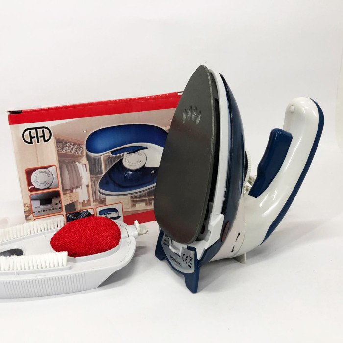 Відпарювач Mini Steam Iron HT-558B, Праска електрична парова, Парова праска для одягу. Колір: синій