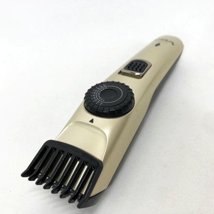 Машинка для стрижки волосся бездротова VGR V-031, тример для бороди вусів 2 насадки, окантувальна машинка