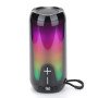 Bluetooth-колонка TG651 з RGB ПІДСВІТКОМ, акумуляторна колонка для музики, для вечірки. Колір: чорний