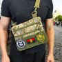 Нагрудна чоловіча сумка тактична тканинна, Тактичний рюкзак ВСУ, Сумка через плече військова