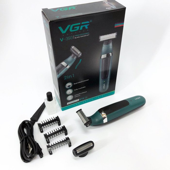 Електробритва VGR V-393 Shaver професійна водонепроникна, чоловіча машинка для гоління