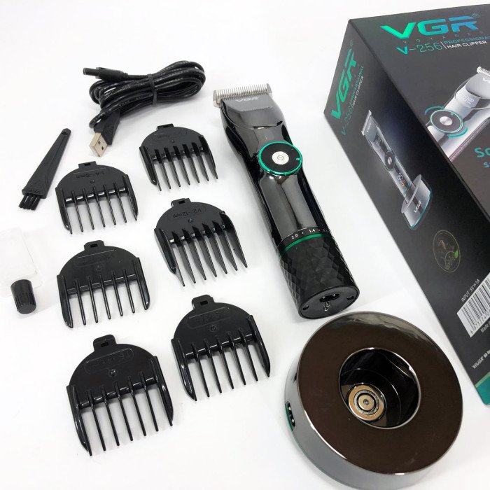Професійна бездротова машинка для стрижки волосся та бороди VGR V-256, бездротова електробритва