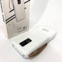 Power Bank зарядний пристрій на сонячній батареї 10000mAh з індикатором заряду. Колір: білий