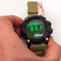 Годинник наручний чоловічий SKMEI 1384KH KHAKI, годинник наручний електронний тактичний. Колір: хакі
