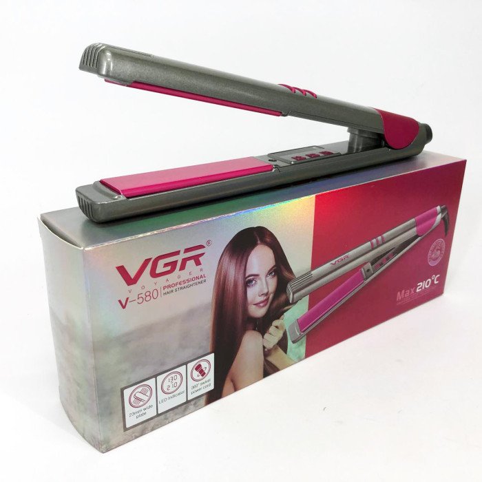 Праска випрямляч для волосся VGR V-580, Гофре плойка праска для волосся, Маленька плойка