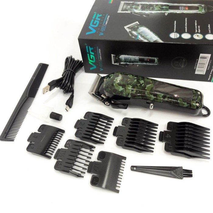 Машинка для стрижки волосся VGR V-665, Машинка для стрижки, Підстригальна машинка, Професійна