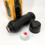Термос вакуумний 1л Well Done WD-7031B, Термос для кави, Термос похідний. Колір: чорний