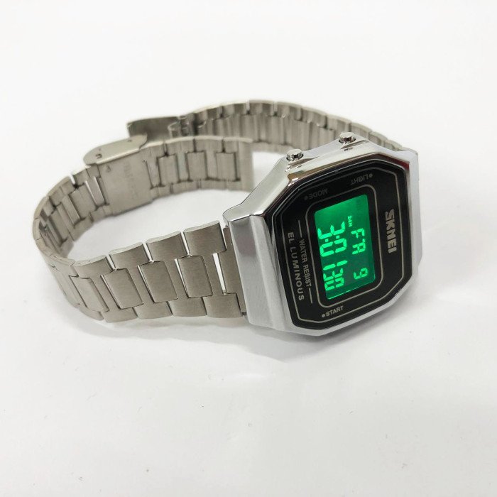 Годинник наручний чоловічий SKMEI 1647SI, армійський годинник протиударний, модний чоловічий годинник