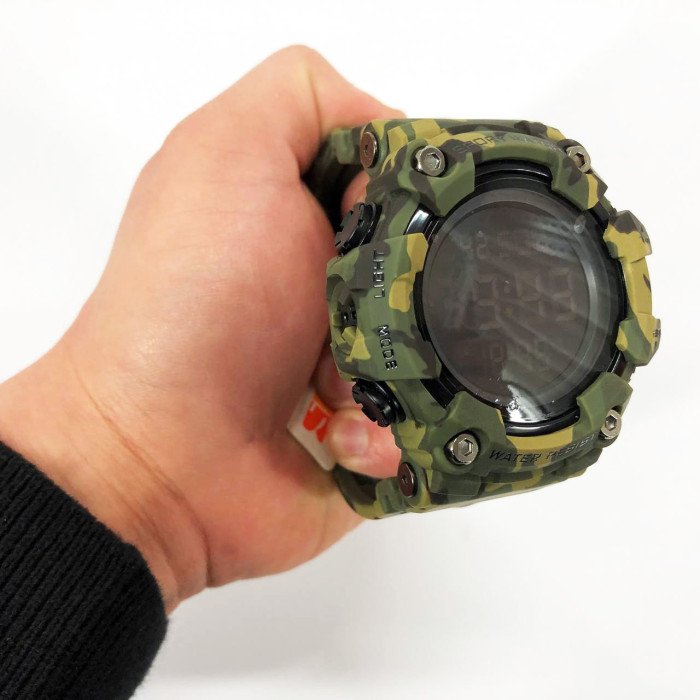 Годинник наручний чоловічий SKMEI 1968CMGN GREEN CAMO, водонепроникний чоловічий годинник. Колір: камуфляж