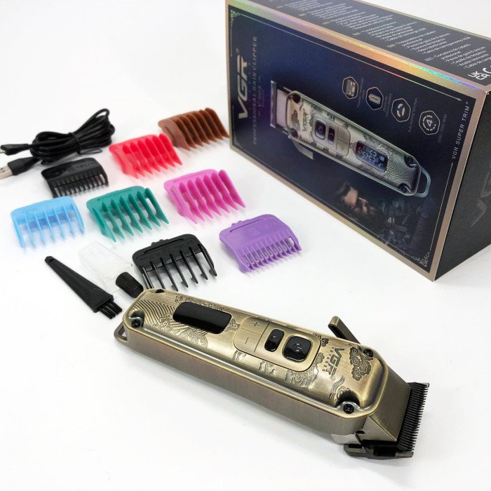 Машинка для стрижки волосся триммер для бороди VGR V-005, Машинка окантувальна, Підстригальна машинка