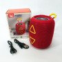 Портативна колонка TG655 5W з RGB підсвічуванням та ремінцем, бездротова колонка потужна. Колір: червоний