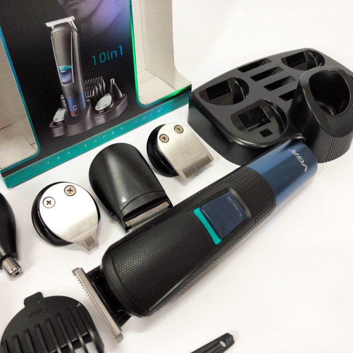 Машинка для стрижки волосся VGR V-108 тример машинка для стрижки 10 в 1, Професійна електробритва