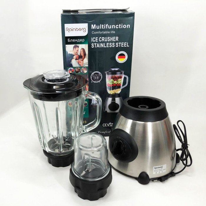 Блендер Rainberg RB-2223 2000 Вт кавомолка, подрібнювач для коктейлів та смузі, блендер для кухні