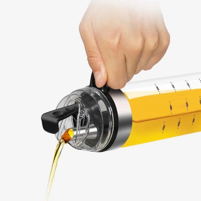 Диспенсер для олії оцту соусу скляна пляшка з автоматичним відкриттям