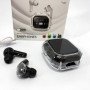 Бездротові вакуумні навушники TWS з дисплеєм LED, вологозахист IPx4 Bluetooth 5.4 з кейсом. Колір: чорний