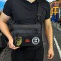 Тактичний рюкзак через плече, Нагрудна сумка чоловіча тактична тканинна, Нагрудна сумка кобура
