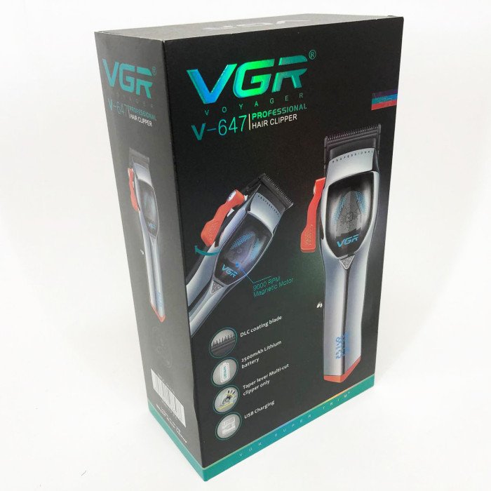 Машинка для стрижки волосся VGR V-647 зі змінними насадками, Машинка для стрижки для дому