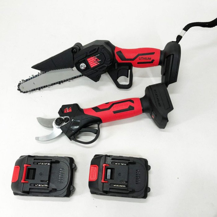 Міні-електропила з акумулятором 15 см, Акумуляторна міні пила, Ланцюгові електропили по дереву.