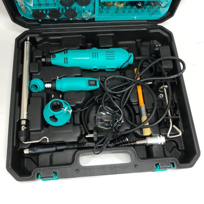 Ручний електричний гравер + гравер Mini 12V з 236 насадками, електричний електричний міні, Дриль гравер