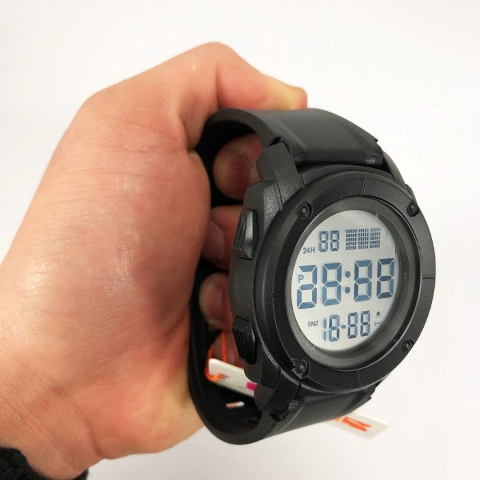 Годинник наручний чоловічий SKMEI 1853BKWT BLACK-WHITE, армійський годинник протиударний. Колір: чорний