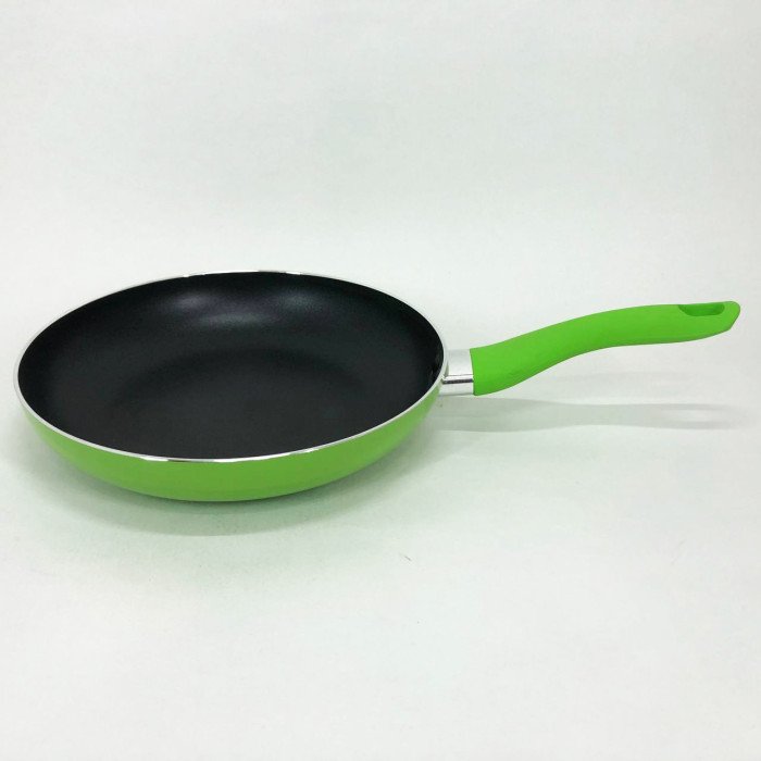 Сковорода антипригарна Con Brio 24 см СВ-2414, сковорода з товстим дном. Колір: зелений