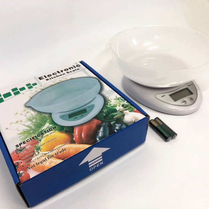 Ваги кухонні електронні B05A 1г до 5кг чаша, ваги для кондитера, для зважування продуктів