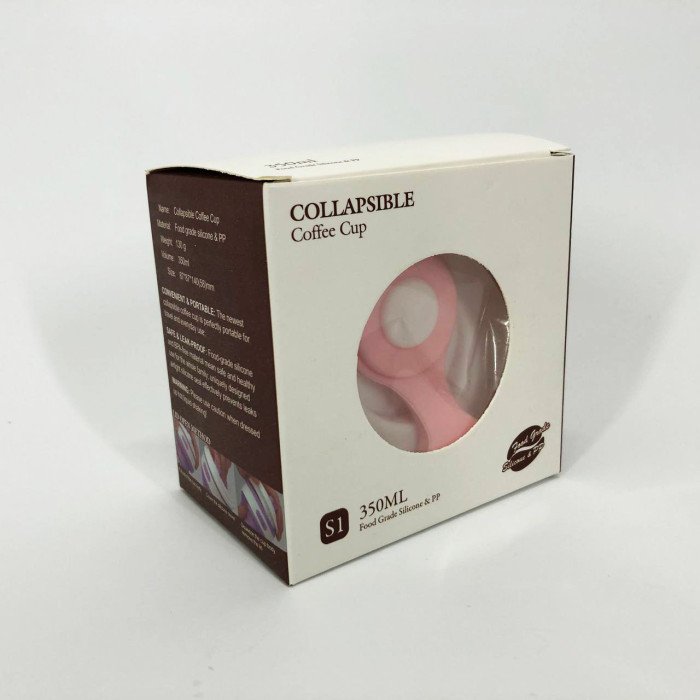 Кружка туристична (складна/силіконова), кружка похідна силіконова складана. Колір: рожевий