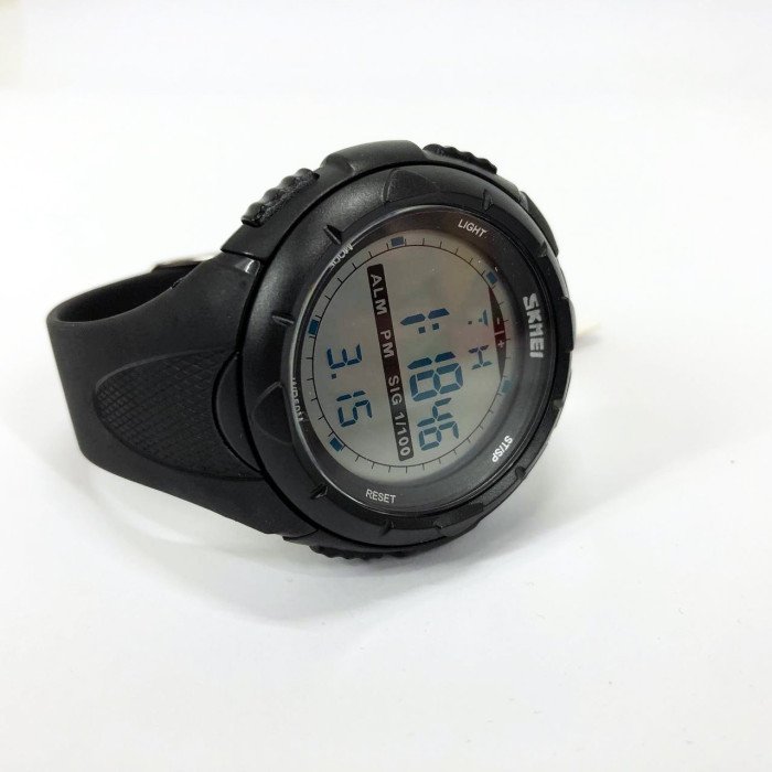 Чоловічий годинник SKMEI 1025BK ARMY BLACK, годинник тактичний протиударний. Колір: чорний