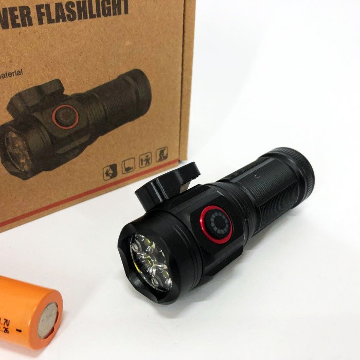 Ручний ліхтарик W5183-4XHP360, Ліхтар ручний потужний, Тактичний ліхтар, Кишеньковий міні ліхтар