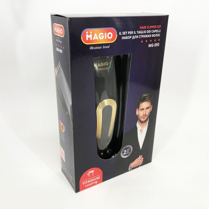 Машинка для стрижки волосся MAGIO MG-593, Професійна електробритва для стрижки волосся домашня