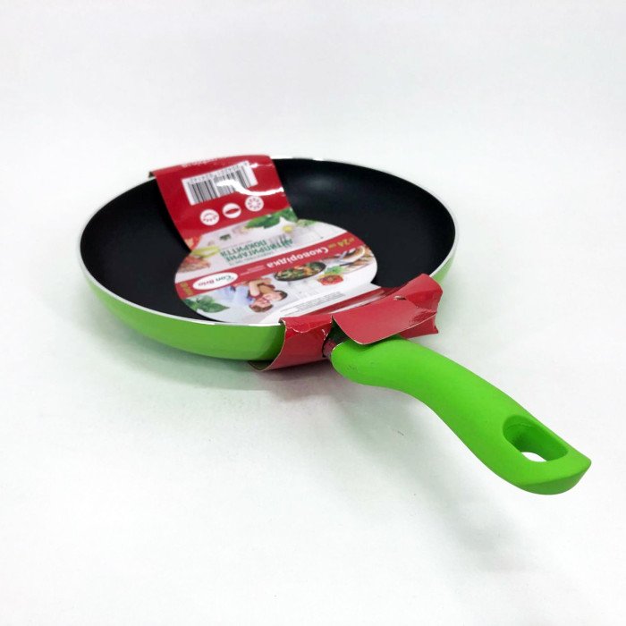 Сковорода антипригарна Con Brio 24 см СВ-2414, сковорода з товстим дном. Колір: зелений