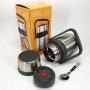 Вакуумний харчовий термос Well Done WD-7131S 1 літр з ложкою Термос для їжі на роботу Якісний термос