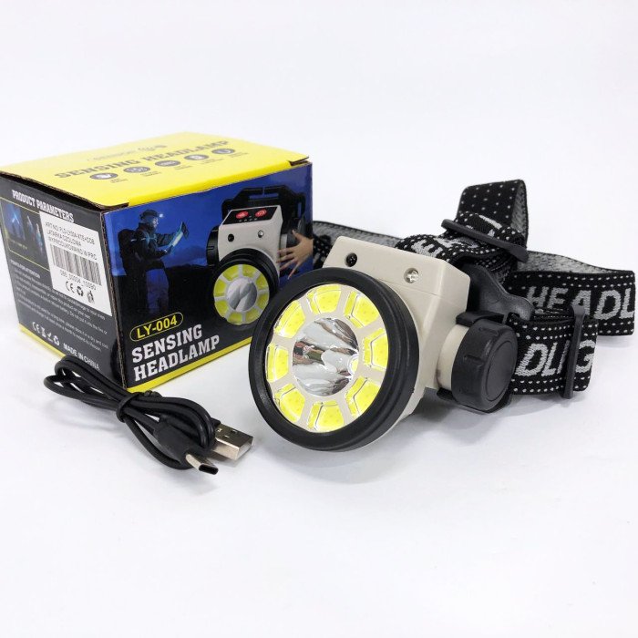 Ліхтар налобний PLD-LY004-XPE+COB, ліхтарик на голову для роботи, потужний світлодіодний ліхтарик на голову