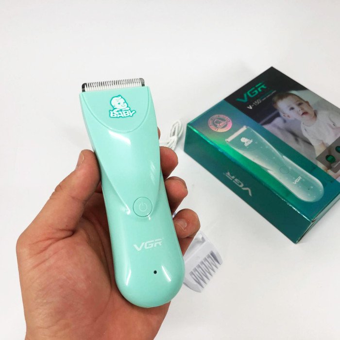Дуже тиха бездротова машинка для стрижки волосся дітей VGR V-150 з двосторонніми насадками