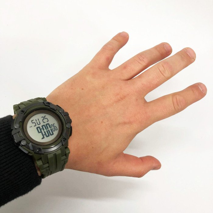 Годинник наручний чоловічий SKMEI 1545AG ARMY GREEN, армійський годинник протиударний. Колір: зелений