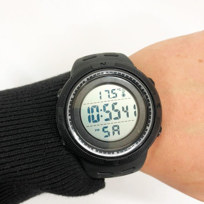 Годинник наручний чоловічий SKMEI 1681BKWT BLACK-WHITE, годинник спортивний. Колір: чорний з білим циферблатом