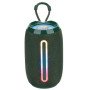 Портативна Bluetooth-колонка TG653 USB з ремінцем бездротова колонка портативна потужна. Колір: зелений