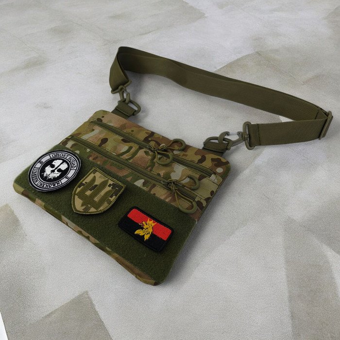 Чоловіча сумка нагрудна тактична, Сумка через плече військова, Тактичний рюкзак через плече